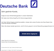 Deutsche bank singapore contact phone number is : Deutsche Bank Phishing Aktuell Diesen Fake Mails Durfen Sie Nicht Trauen