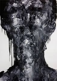 Insan Ruh Hali Ile Ilgili Cizimler Guzel Sozler Dark Art Drawings Abstract Portrait Oil On Canvas