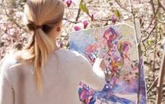Painting with Vicki in July