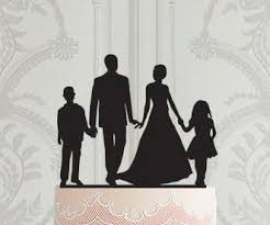 Hochzeitstorte Topper Familie Silhouette Fur Hochzeitstorte Kuchendekoration Hochzeitsdekor Family Wedding Cake Toppers Gold Cake Topper Wedding Wedding Cake Toppers