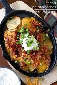 Loaded Potato Nachos Real Housemoms Potato Nachos Recipes Appetizer Recipes