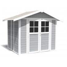 Gartenhäuser sind der ruhige rückzugsort, an dem sie vom hektischen alltag entspannen können. Grosfillex Deco Gartenhaus H4 9 Dunkelgrau Nordische Wohnkultur De