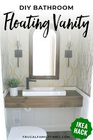 I installed a simple countertop and vessel sink myself, and when it was first installed, i immediately noticed that the water drained really slowly. How To Build A Diy Floating Vanity With Wood For Less Than 30