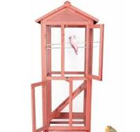 Heavy Duty Big Wooden Oudoor Parakeet Parrot Bird Cage