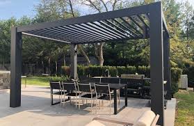 Enjoy free shipping on most stuff, even big stuff. Peaceful Patios Modern Fiberglass Pergola With Fixed Louvers