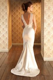 Simple Elegant Dresses Wedding Dress Fishtail Wedding Dresses Satin Backless Wedding Dress