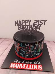 Cakes and comics features the art and alternative posters of matt ferguson. Marvel Themed 21st Cake Make A Cake By Chaz Facebook
