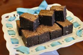 chewy, fudgy triple chocolate brownies