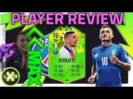Verratti is the standout star and will reach 96 ovr in the coming days when . Finale 5 5 Version Marco Verratti 98 Fof Path To Glory Player Review Fifa 21 Ultimate Team Youtube