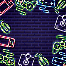 1920x1080 the last of us ps3 game wallpaper. Free Vector Video Game Controls Frame On Neon Style On Brick Wall