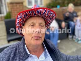 39463492-Bob Bulmer sporting his patriotic hat during the Jubilee Party at  Lanark Road, Hartlepool. Picture by FRANK REID