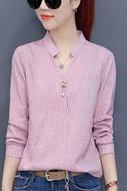 Bahkan wanita juga telah jatuh ke pesona perempuan. Baju Kerja Wanita Terbaru Lengan Panjang Untuk Baju Kantor Yang Modis Model V Neck Shopperboard