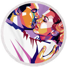 Cary Grant and Jean Arthur Tapestry by Retro Movie Posters