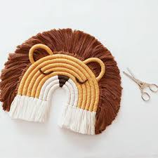 Small Macrame Wall Hanging Mini Macrame Wall Decor For Kid Etsy In 2020 Macrame Design Macrame Wall Hanging Macrame Patterns