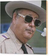 Smokey and the Bandit Jackie Gleason Sheriff Buford T. Justice Sheriff  Uniform Candid Serious 1976 Art Print by Silver Screen