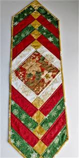 Christmas French Braid Patchwork Quilted Tablerunner Quilted Table Runners Quilted Table Runners Christmas Xmas Table Runners