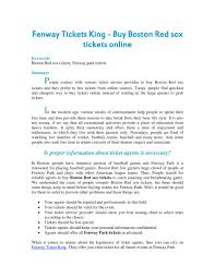 Ppt Fenway Tickets King Buy Boston Red Sox Tickets