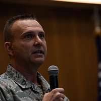 U.S. Air Force Lt. Col. Andre Johnson, incoming 338th