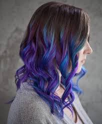 20 Gorgeous Mermaid Hair Ideas From Vibrant To Pastel Blue Ombre Hair Mermaid Hair Purple Ombre Hair