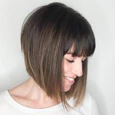 Chic Edgy A Line Bob With Bangs Inverted Bob Hairstyles Inverted Bob Haircuts Bob Hairstyles