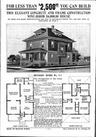 From 1908 1940 Sears Roebuck And Co Sold Ahomes Through Their Mail Order Modern Homes Program Hous Square House Plans Four Square Homes Sears Catalog Homes