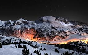 Maybe you would like to learn more about one of these? Winter Landscape Mountain Stars Night Wallpapers Hd Desktop And Mobile Backgrounds
