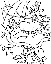 Alice in wonderland coloring pages : Free Printable Alice In Wonderland Coloring Pages For Kids