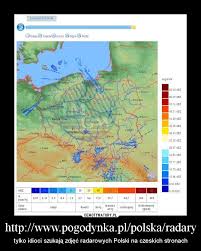 Poszczególne warunki atmosferyczne możemy sprawdzić wybierając zakładkę w prawym górnym rogu mapy radarowej. Pogodynka Radar