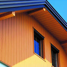 Giebelverkleidung In Heller Holzoptik Fassadenverkleidung Holzoptik Holzoptik Fassadenverkleidung