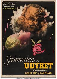 Au château de la bête, ce n'est pas la mort qui attend belle, mais une vie étrange, où se mêlent les instants de féerie, d'allégresse et de mélancolie. La Belle Et La Bete Atlantic Film 1946 Danish Poster 24 25 X Lot 51041 Heritage Auctions