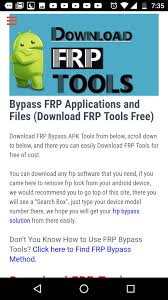 It is known as one of the best tools for removing frp locks and is compatible . Bypass Frp Lock For Android Apk Download