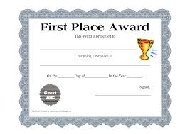 Customizable Printable Certificates First Place Award Printable Certifi Awards Certificates Template Certificate Templates Certificate Of Completion Template
