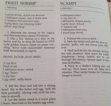 Seafood Entree Fried Shrimp Shrimp Scampi New York Times Cookbook Craig Claiborne Fried Shrimp Shrimp Scampi Seafood Entrees