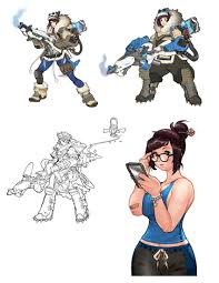 Mei Ideation Art Overwatch Art Gallery Character Design Concept Art Characters Character Art