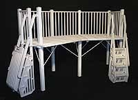 The old way of building decks with wood frames is not sustainable and steel frames are the deck frames. Above Ground Pool Deck Kits Easy To Assemble Swimming Pool Decks