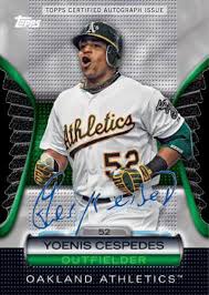 Weeks (cage activity) or unlocked for the second week (wheel activity). Yu Darvish And Yoenis Cespedes Autograph Cards Added To The Topps Golden Giveaway