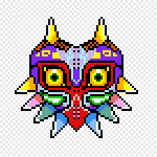 The hoop is used to stetch the fabric and make it easier to here is the pattern that i made, you can print it or follow it from your screen. The Legend Of Zelda Majora S Mask Cross Stitch Princess Zelda The Legend Of Zelda Ocarina Of Time Pixel Art Symmetry Video Game Bead Png Pngwing