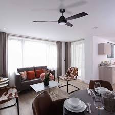 Fanco Eco Breeze Dc Ceiling Fan With Led Light And Remote Black 52 Led Lights Ceiling Fan Home