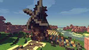 Wheat can be made into various type of food. Windmill With Wheat Field Minecraft Map