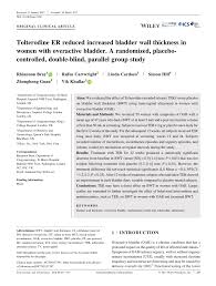 Pdf Tolterodine Er Reduced Increased Bladder Wall Thickness