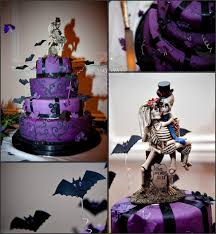 Gothic Black And Blue Wedding Cake 25 Wedding Cakes With Skulls Halloween Wedding Cakes Gothic Wedding Cake Halloween Themed Wedding