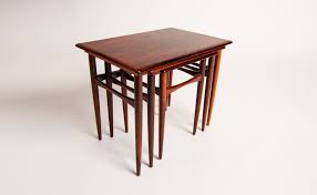 Beautiful patchwork leather top retains warm original patina. Kai Kristiansen Table Rosewood Coffee Table Danish Design Alto Stile