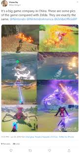 Chinese Zelda Fans Protest Alleged The Legend Of Zelda Breath Of The Wild Rip Off Genshin Impact