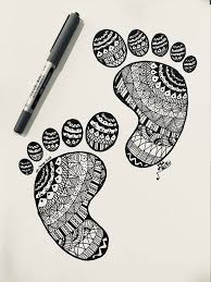 First Foot Steps Doodle Art In 2019 Iskusstvo Zentangl Ris Doodle Art Doodle Art Drawing Art Drawings