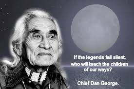 Click link and then scroll down a bit to watch the video of Chief Dan  George