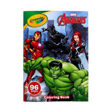 Enjoy hours of coloring adventures with marvel avengers giant coloring pages. Crayola 96pg Marvel Avengers Coloring Book With Sticker Sheet Target