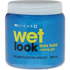 Wet look hair gel formulations the best wet look hair gel has to have a shiny finish, and provide a strong but not sticky control. Clicks Wet Look Styling Gel Firm Hold 500ml Clicks