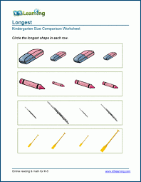 For worksheets relating to comparisons, you have come to the right place. Longest And Shortest Comparison Worksheets K5 Learning