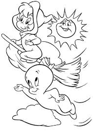 Casper The Friendly Ghost Coloring Pages To Print Witch Coloring Pages Halloween Coloring Halloween Coloring Pictures