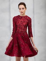 Ready To Wear Fw 2020 21 Look 11 In 2020 Burgundy Cocktail Dress Short Dresses Unique Dresses